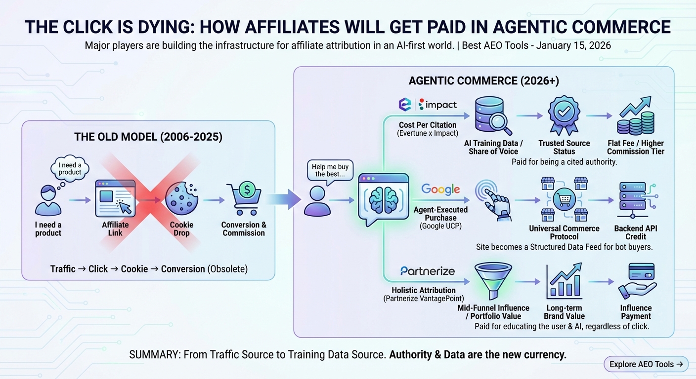 The Click is Dying: How Affiliates Will Get Paid in Agentic Commerce
